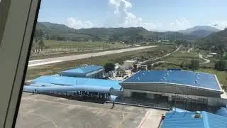 Pithoragarh Airport Flight landing.