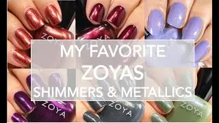 My favorite Zoya Shimmers + Metallics // Top 10 Shimmery & Metallic nail polishes