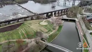 Brown's Island in Richmond is virtually deserted