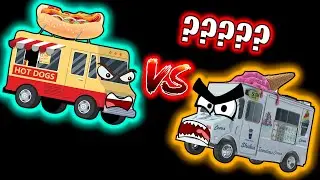 Ice Cream Truck vs Hot Dog Truck 