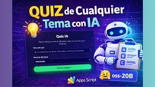 🔥 Crea tu Mini Duolingo con IA en Google Apps Script | Quiz Interactivo + Hugging Face 🚀