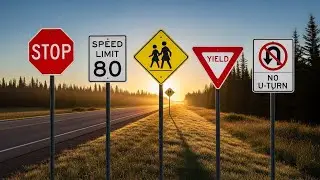 36 Important ROAD SIGNS That You Need To Know For Your Driving Exam | Traffic Signs | Episode 1