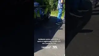 Acidente entre caminh&atilde;o e carro provoca congestionamento na ERS-122, em Caxias do Sul
