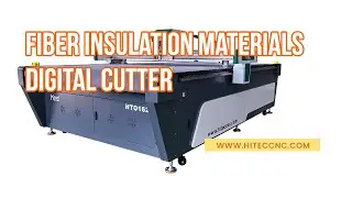 Amazing cutting of complete fiber insulation materials by hitec cnc oscillating knife cutter