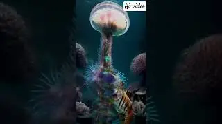 Hybrid fusion of tiger🐅 and jellyfish🎐 #ai #hybrids #tiger #jellyfish