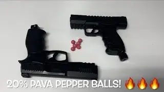 Testing 50 Caliber Pepper Balls with 20% Pava!