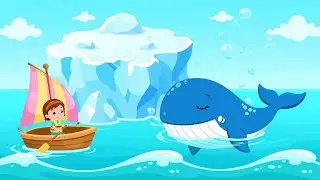 Sleepy Whale Slept on a Floating Iceberg 🐋 | Nursery Rhymes for Kids & Baby Songs