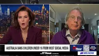 Roger McNamee on Australia&rsquo;s ban of social media for kids under 16. 11th Hour with Stephanie Ruhle.