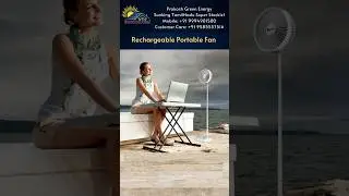 Portable Fan||Rechargeable Fan||Foldable Fan||Sun King Fan||#prakashgreenenergy ||#shorts/#sunking