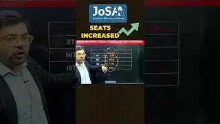 JoSAA Seats Increased??😱🤯#shorts #josaa #josaa2024 #josaacounseling #jee #jee2024 #counselling #seat