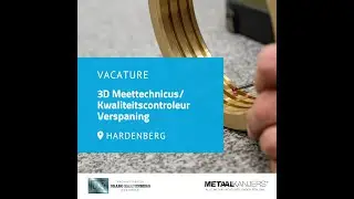 Vacature: 3D Meettechnicus/Kwaliteitscontroleur Verspaning bij Drabo Hardenberg!