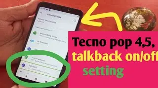 tecno pop 4 talk back setting kaise karen | how to double tape touch screen|how to turn off talkback