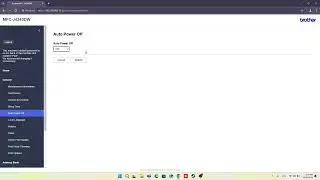Как активировать режим автоматического отключения на BROTHER MFC-J4335DW