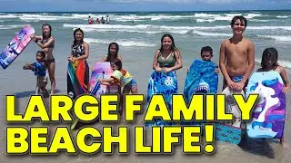 Beach Life!  Another Day At Whitecap Beach With Our Large Family! #largefamilyvlog