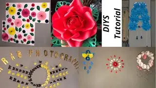 DIY: Paper Flower Backdrop Wall Design | Hanging Flower Wall Craft ideas| Room or Studio Decor Ideas