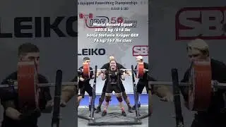World record squat Sonja Stefanie Kruger of Germany at IPF equipped Worlds.  #queenofthelifts #KOTL