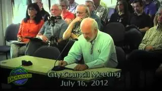Bill Wehr Testimony 7/16/12