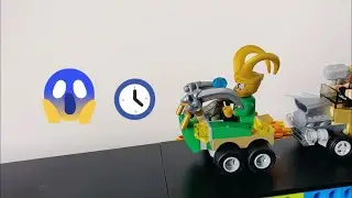 Loki Lego y la rampa del set BricQ Motion Essential