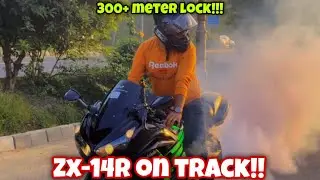 My FIRST EVER day on Track! 😍 | 300+ drags on ninja 14r 🥵 | Lahore Biking culture on its peak ‼️