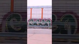 GESO x HYPE tagged autoracks | Train Graffiti Benching #trains #graffiti #youtubeshorts