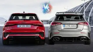 New 2022 Audi RS3 Sportback vs Mercedes-AMG A 45 S | Specs, Sound, Exterior and Interior Comparison