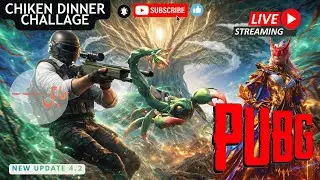 PUBG Mobile Live Now 🔴chicken Dinner challenge 1v4 Clutch Moments Desi Pro Gameplay