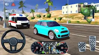Mini Cooper Uber Taxi Driving In Loss Angles City - Taxi Car Simulator : EVO - Android Gameplay