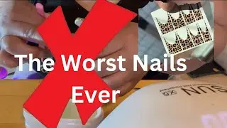 The worst set of nails I&rsquo;ve had ever done ￼