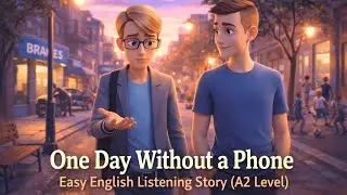 One Day Without a Phone | Easy English Listening Story (A2 Level)