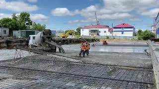 Укладка бетонного основания - Технополимер