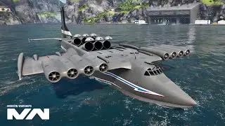 Ekranoplan RF BUREVESTNIK loaded with ASN4G nuk missile - Modern Warships