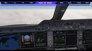 Canada Virtual Air-- World's Longest Flights-- A350 -- KJFK - WSSS