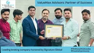 #ValueMaxAdvisors: Celebrating the Signature Global Award!