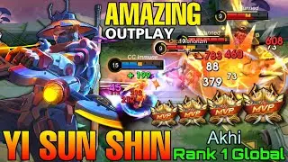 Потрясающий геймплей YSS Double MVP &mdash; Лучший игрок мира Yi Sun Shin от Akhi &mdash; Mobile Legends