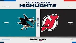 NHL Highlights | Sharks vs. Devils - October 22, 2022