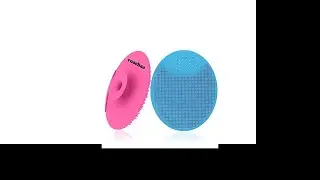 Extra Soft Silicone Face Scrubber Cleanser Brush Pad-Handheld Manual Massager Exfoliator for Facial