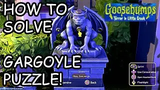 HOW TO SOLVE GARGOYLE PUZZLE (+ MEDALLION LOCATIONS) GOOSEBUMPS:TERROR IN LITTLE CREEK PS5 (4K UHD)
