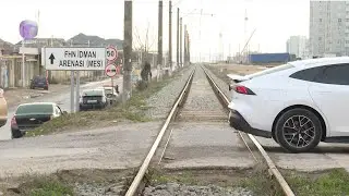 Hövsanda dəmir yolu keçidinə görə sürücülərin həyatı TƏHLÜKƏDƏ