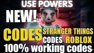STRANGER THINGS UNIVERSE CODES 🩸[ROBLOX]🩸
