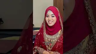 Muslim bridal hijab tutorial 💖 #makeup #bridalhijab #bridalhijabtutorial #hijabtutorial