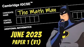 IGCSE Add Math | June 2023 | Paper 1v1 (0606/11/M/J/23)