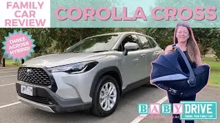 Вмещает 3 детских кресла! Обзор компактного гибридного внедорожника Toyota Corolla Cross 2023 год...