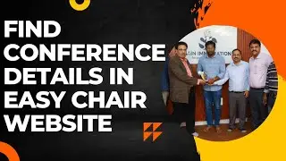 how to search conference details in easychair