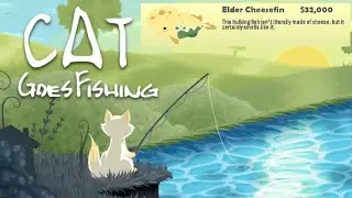 How to catch the Elder Cheesefin in Cat Goes Fishing | New Update 2023!