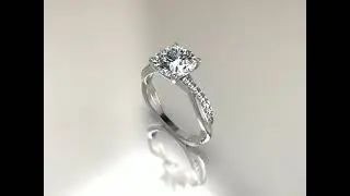 18ct White Gold Infinity Diamond Engagement Ring | Daniel Christopher Jewellery  dcjewellery.com