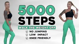 5000 STEPS WALKING WORKOUT | 5K Steps Challenge! 30 Min Fat Burning Endurance Knee Friendly