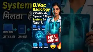 B Voc Radiology Short Term Courses, 1 साल में Certificate 2साल में Diploma3 साल में Degree Explained