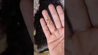 Pure Copper Snake Ring - Hammered #jewellery  - Saf Bakır D&ouml;vme Y&uuml;z&uuml;k #shorts #shortsfeed #copper
