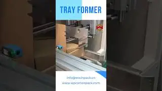 Automatic single-sided tray forming machine #trayformer #boxforming #boxformingmachine #shorts