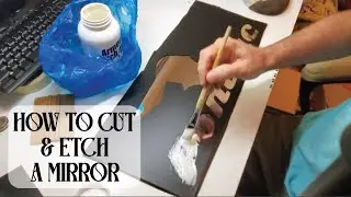 How to Cut & Acid Etch a Mirror with a Pontiac Logo using Armour Etch